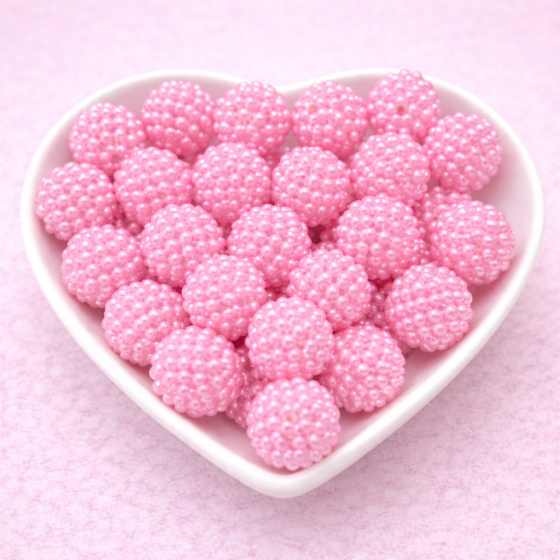 Perlice akrilne roze 12mm